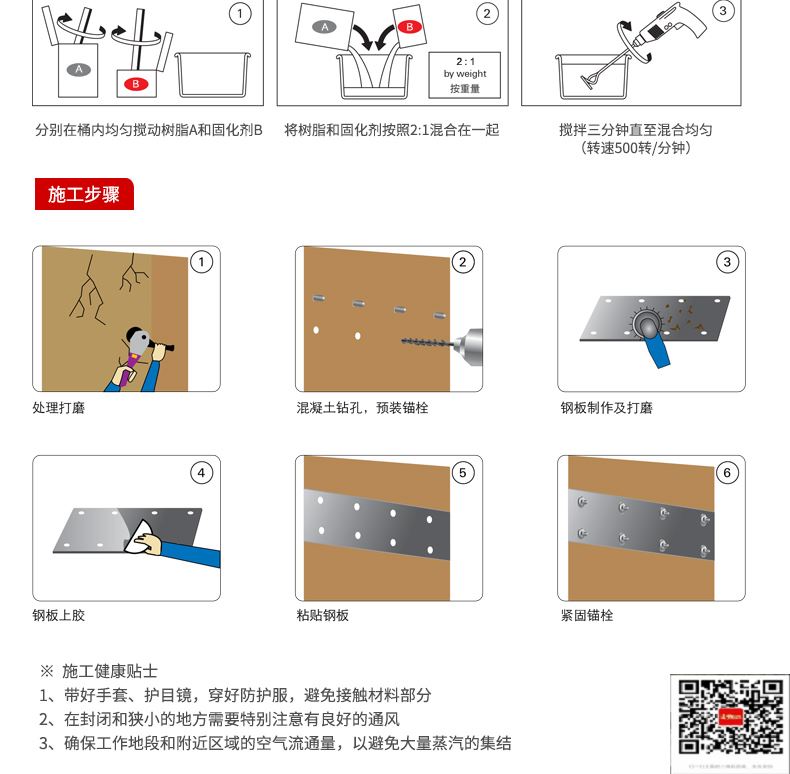 包钢石台粘钢加固施工过程